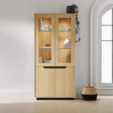 Prime Large Display Cabinet in White Oak - Displayed in a Room